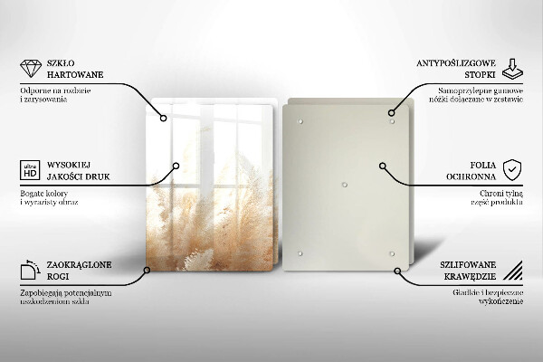 Osłona ściany przy kuchence gazowej Trawa pampasowa