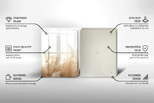 Osłona ściany przy kuchence gazowej Trawa pampasowa