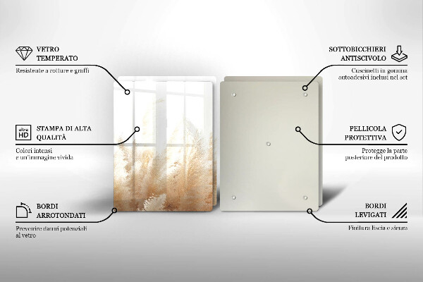 Osłona ściany przy kuchence gazowej Trawa pampasowa