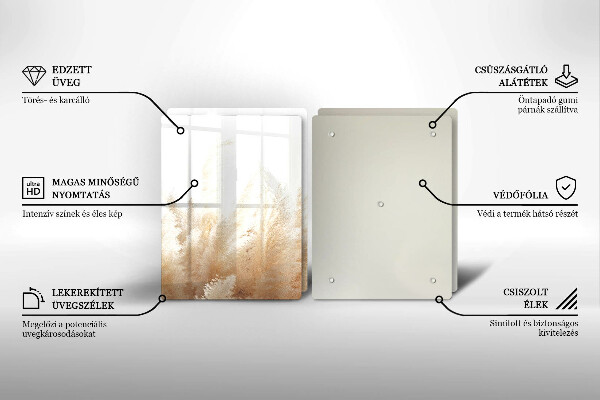 Osłona ściany przy kuchence gazowej Trawa pampasowa