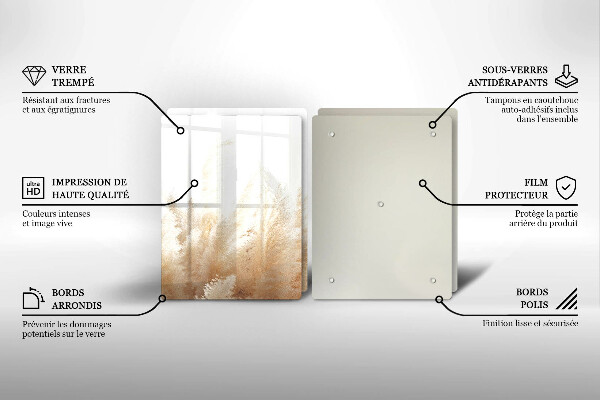 Osłona ściany przy kuchence gazowej Trawa pampasowa