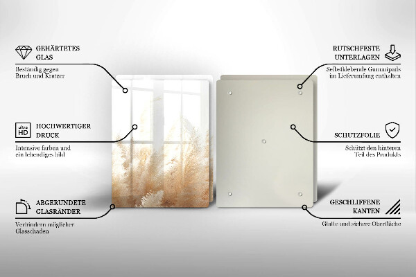 Osłona ściany przy kuchence gazowej Trawa pampasowa