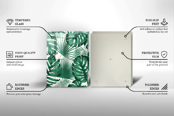 Osłona ściany przy kuchence gazowej Liście monstery