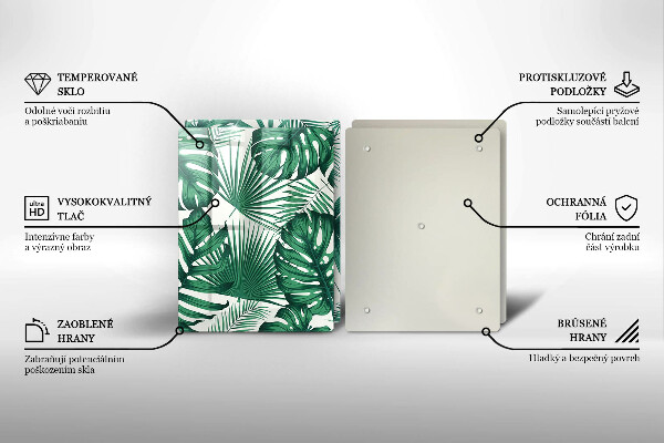 Osłona ściany przy kuchence gazowej Liście monstery