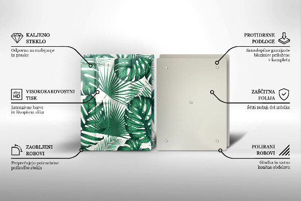 Osłona ściany przy kuchence gazowej Liście monstery