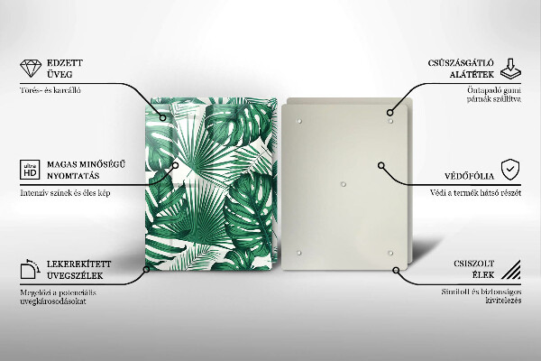 Osłona ściany przy kuchence gazowej Liście monstery