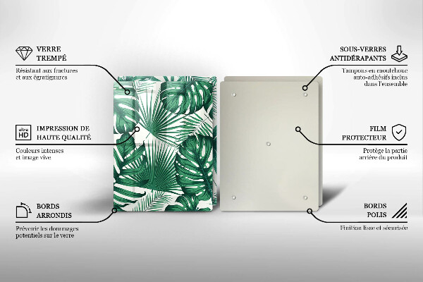 Osłona ściany przy kuchence gazowej Liście monstery