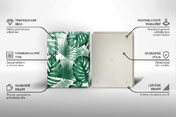 Osłona ściany przy kuchence gazowej Liście monstery