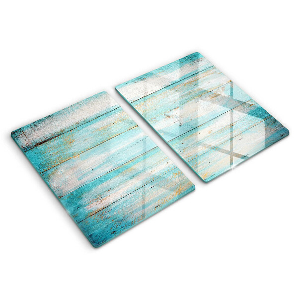 Osłona ściany przy kuchence gazowej Vintage deski drewno