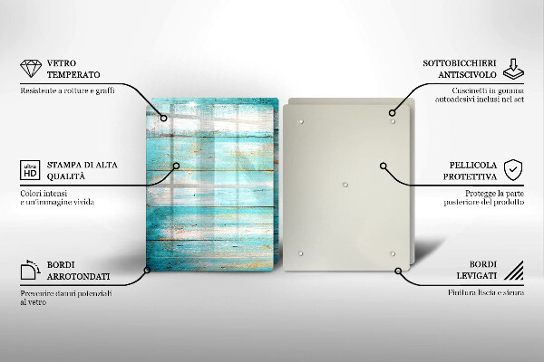 Osłona ściany przy kuchence gazowej Vintage deski drewno