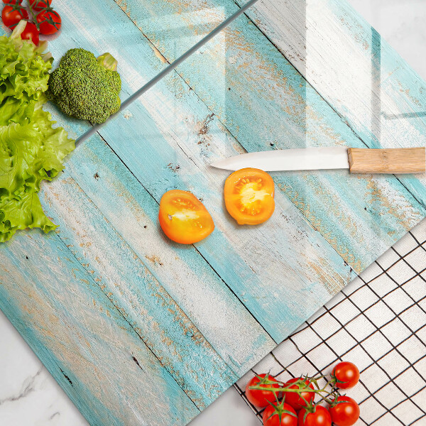 Osłona ściany przy kuchence gazowej Vintage deski drewno