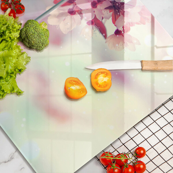 Osłona ściany przy kuchence gazowej Natura kwiaty jabłoni