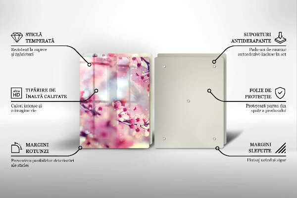 Osłona ściany przy kuchence gazowej Natura kwiaty jabłoni