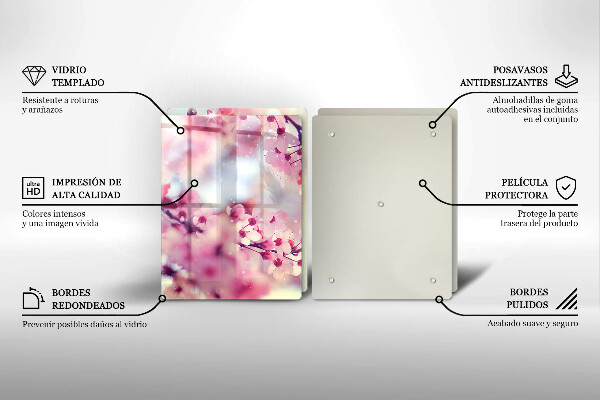 Osłona ściany przy kuchence gazowej Natura kwiaty jabłoni