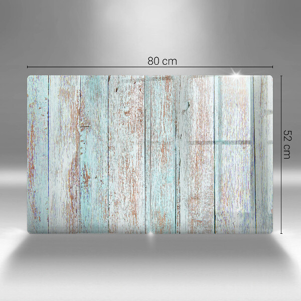 Osłona ściany przy kuchence gazowej Stare deski vintage