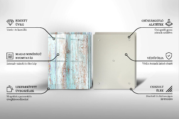 Osłona ściany przy kuchence gazowej Stare deski vintage