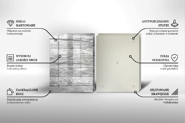 Osłona ściany przy kuchence gazowej Drewno stare deski