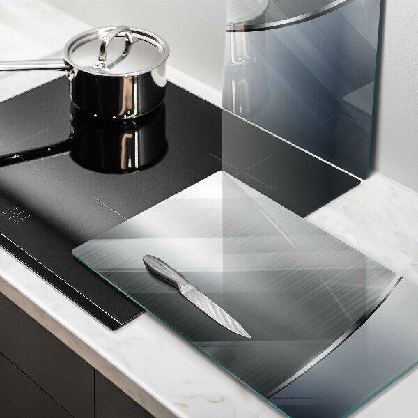 Osłona ściany przy kuchence gazowej Wzór metalowa abstrakcja