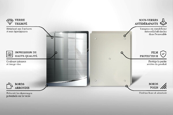 Osłona ściany przy kuchence gazowej Wzór metalowa abstrakcja