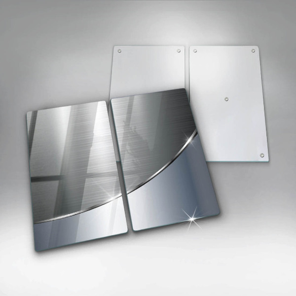 Osłona ściany przy kuchence gazowej Wzór metalowa abstrakcja