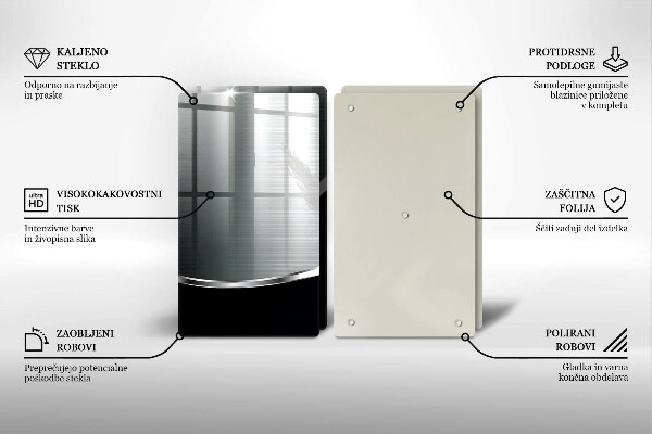 Osłona ściany przy kuchence gazowej Abstrakcja z metalem