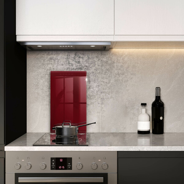 Osłona na ścianę w kuchni Kolor burgundowy