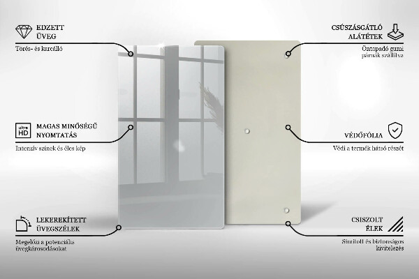 Osłona na ścianę w kuchni Kolor szary