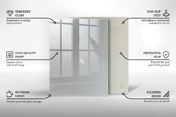 Osłona na ścianę w kuchni Kolor szary