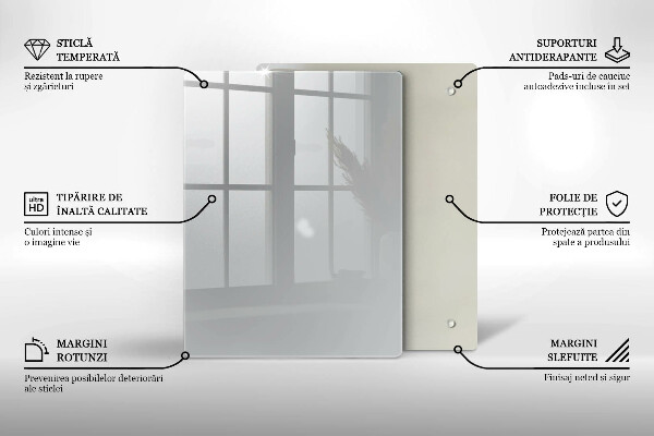 Osłona na ścianę w kuchni Kolor szary