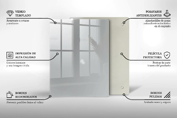 Osłona na ścianę w kuchni Kolor szary