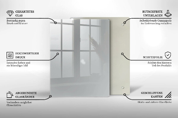 Osłona na ścianę w kuchni Kolor szary