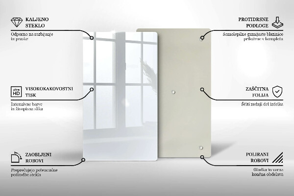 Osłona na ścianę w kuchni Kolor biały