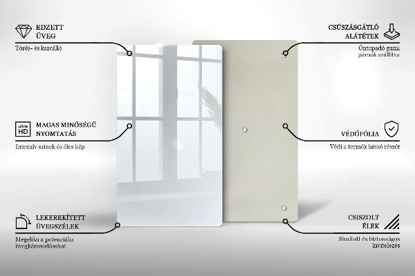 Osłona na ścianę w kuchni Kolor biały