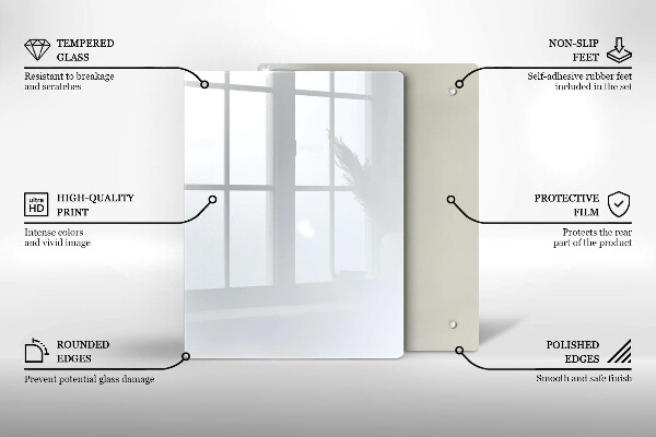 Osłona na ścianę w kuchni Kolor biały