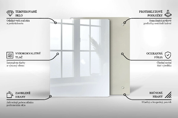 Osłona na ścianę w kuchni Kolor biały