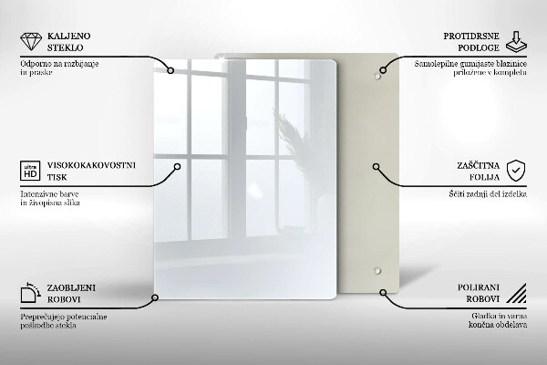 Osłona na ścianę w kuchni Kolor biały