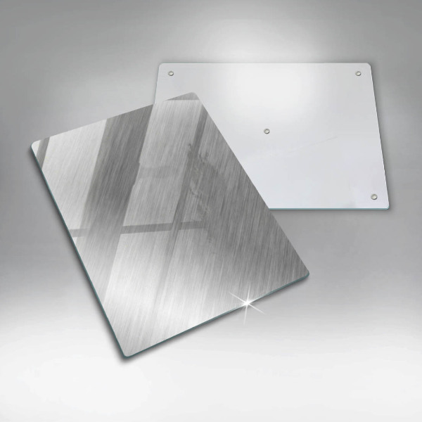 Osłona ściany przy kuchence gazowej Tło tekstura metal