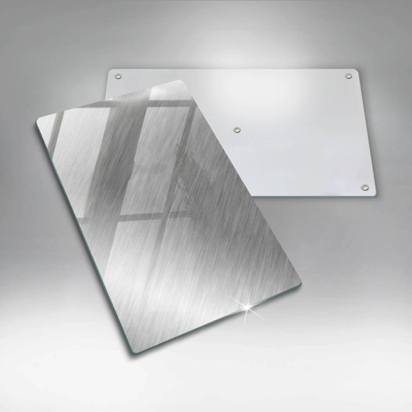 Osłona ściany przy kuchence gazowej Tło tekstura metal