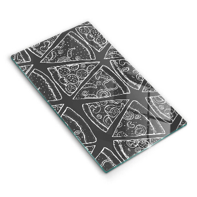 Osłona ściany przy kuchence gazowej Ilustracja pizza