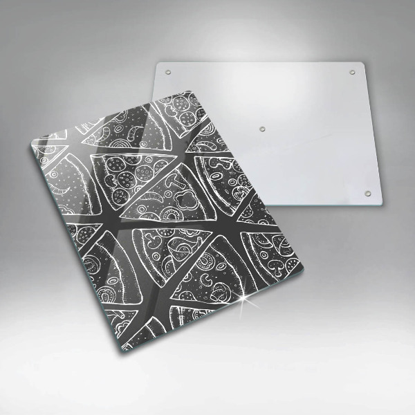 Osłona ściany przy kuchence gazowej Ilustracja pizza