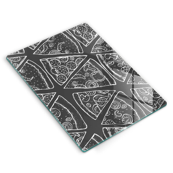 Osłona ściany przy kuchence gazowej Ilustracja pizza