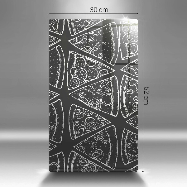 Osłona ściany przy kuchence gazowej Ilustracja pizza