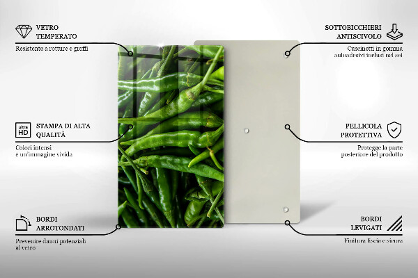 Płyta ochronna na indukcję Strączki groszek