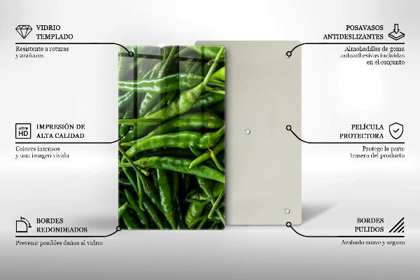 Płyta ochronna na indukcję Strączki groszek