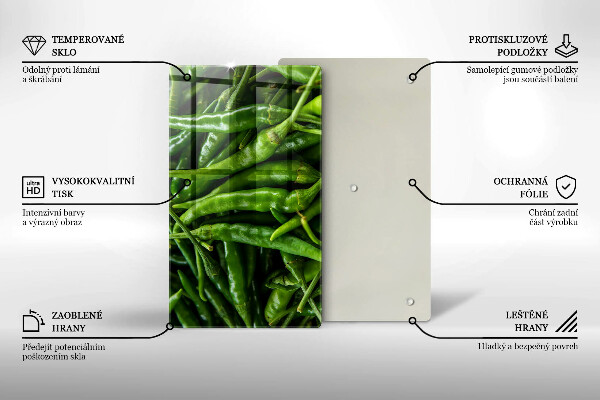Płyta ochronna na indukcję Strączki groszek