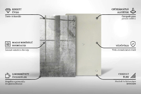 Płyta ochronna na indukcję Tekstura beton