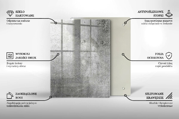 Płyta ochronna na indukcję Tekstura beton