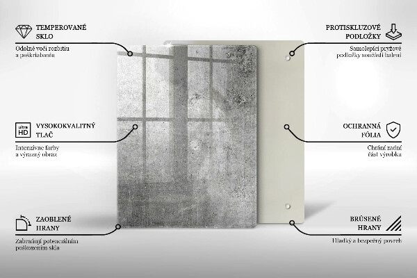Płyta ochronna na indukcję Tekstura beton