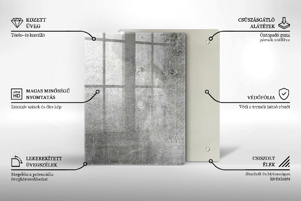 Płyta ochronna na indukcję Tekstura beton