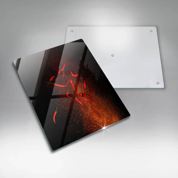 Płyta ochronna na indukcję Ostre papryczki chili